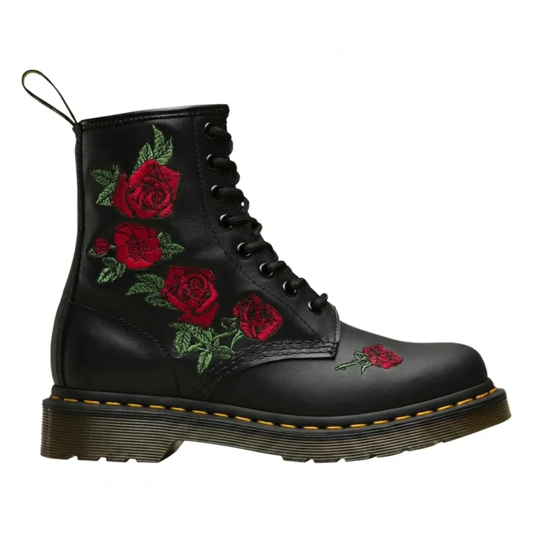1460 Vonda Floral Leather Lace Up Boots