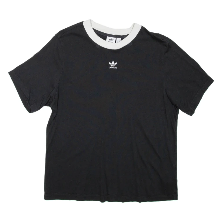 ADIDAS Womens T-Shirt Black UK 10 (II1-261024-5825)