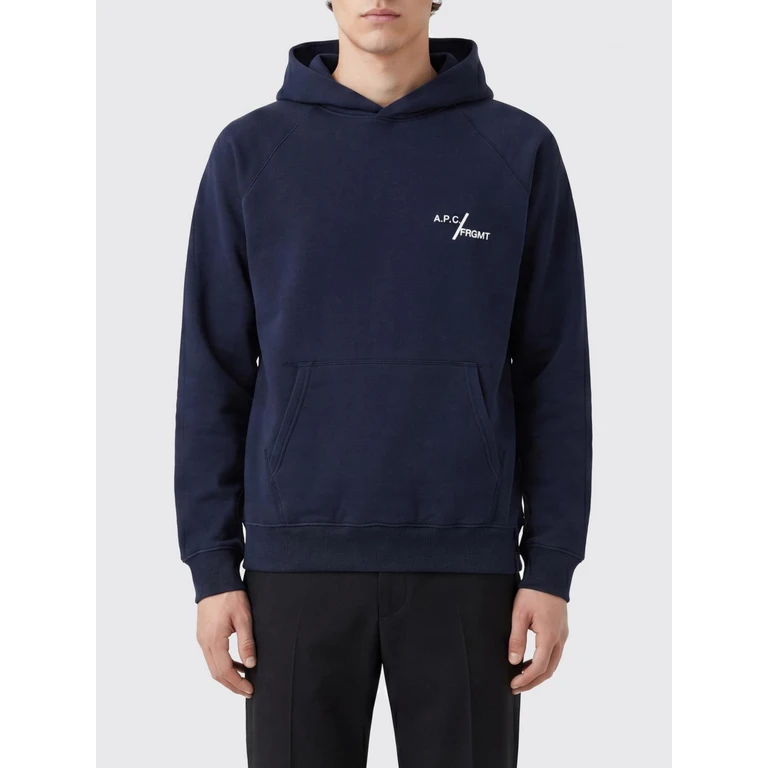 A. P.C. x Fragment Cotton Hoodie with Contrast Logo (COHSKM37018IAK)