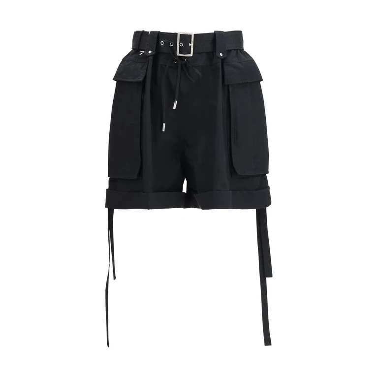Alexander McQueen Black Cotton Bermuda Shorts - Women