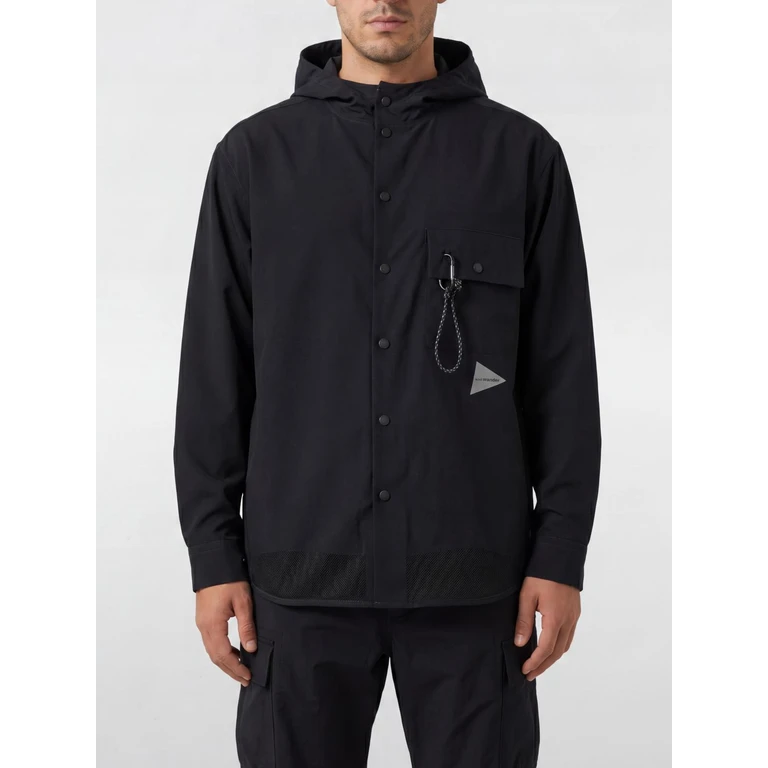 Polyester Windbreaker Jacket with Hood and Patch Pockets (5746143023010)