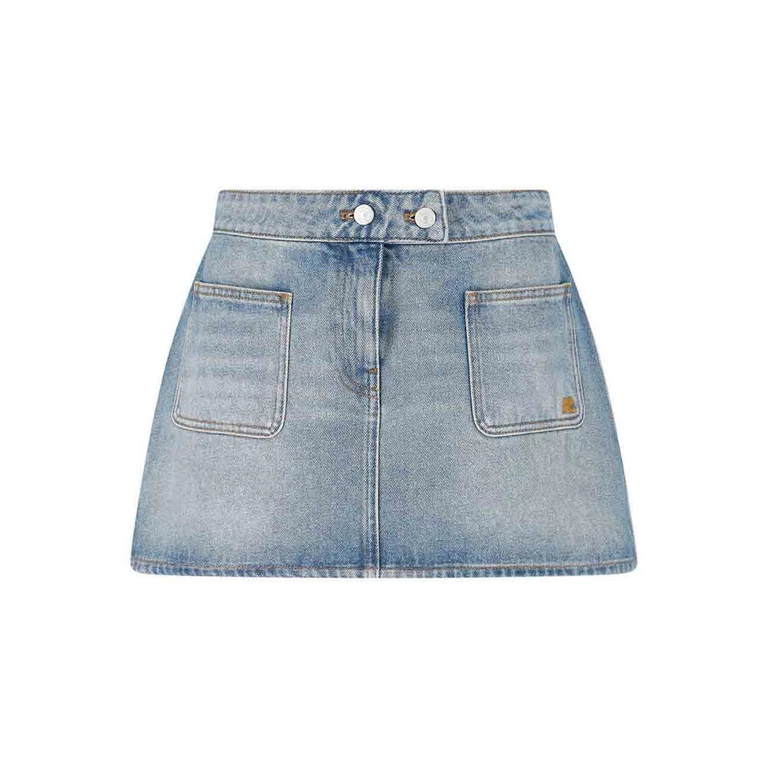 Courreges Jupe Midi - Bleu (126DJU342DE00587055)