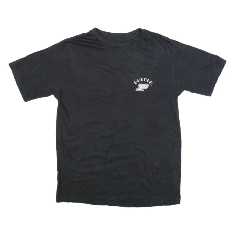 CHAMPION Purdue Boilermakers Mens T-Shirt Black USA M