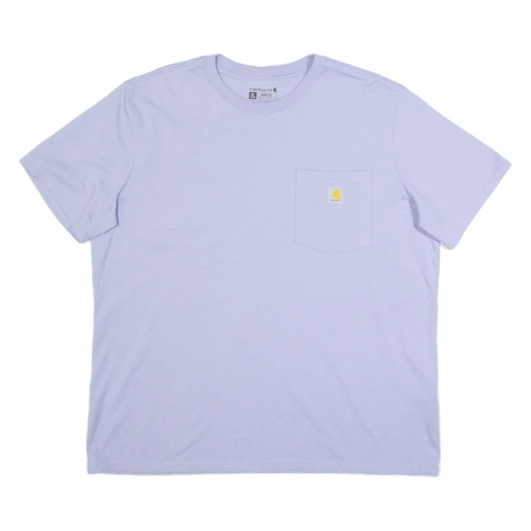 CARHARTT Loose Fit Womens T-Shirt Purple XL