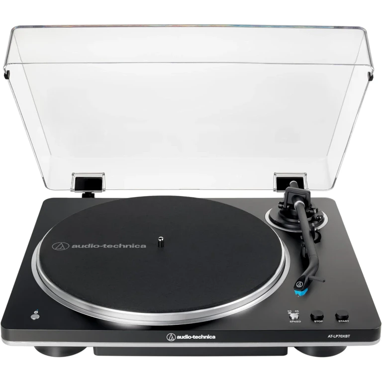 Audio-Technica AT-LP70XBT-BS Wireless Turntable (Black/Silver)