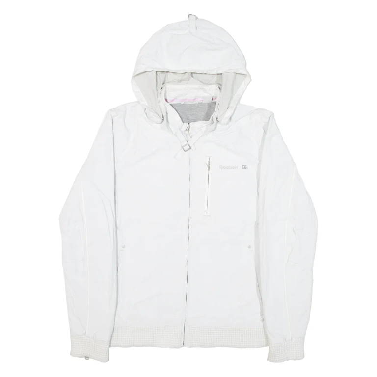 REEBOK Womens Jacket Grey Hooded S