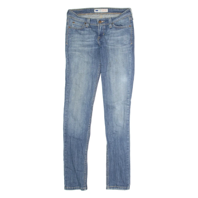 LEVI'S Demi Curve Womens Jeans Blue Regular Skinny Stone Wash W28 L31