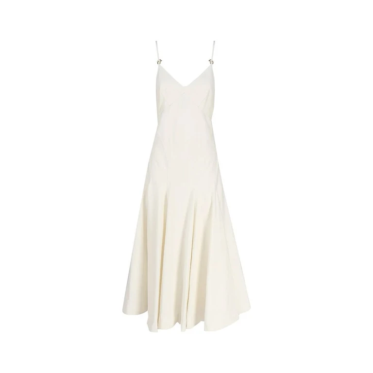 Bottega Veneta White Cotton Casual Dress - Women