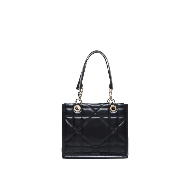 Black Leather Handbag Bag - Women