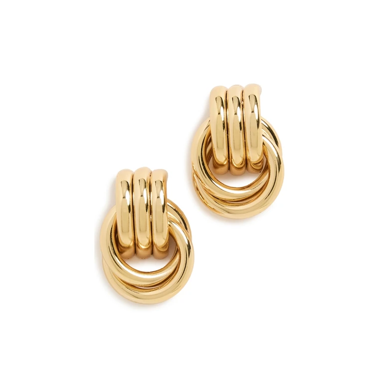 Heaven Mayhem Baby Knot Earrings Gold One Size
