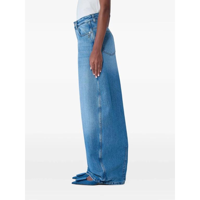 Jacquemus Le De-Nîmes Ovalo Plissierte Jeans