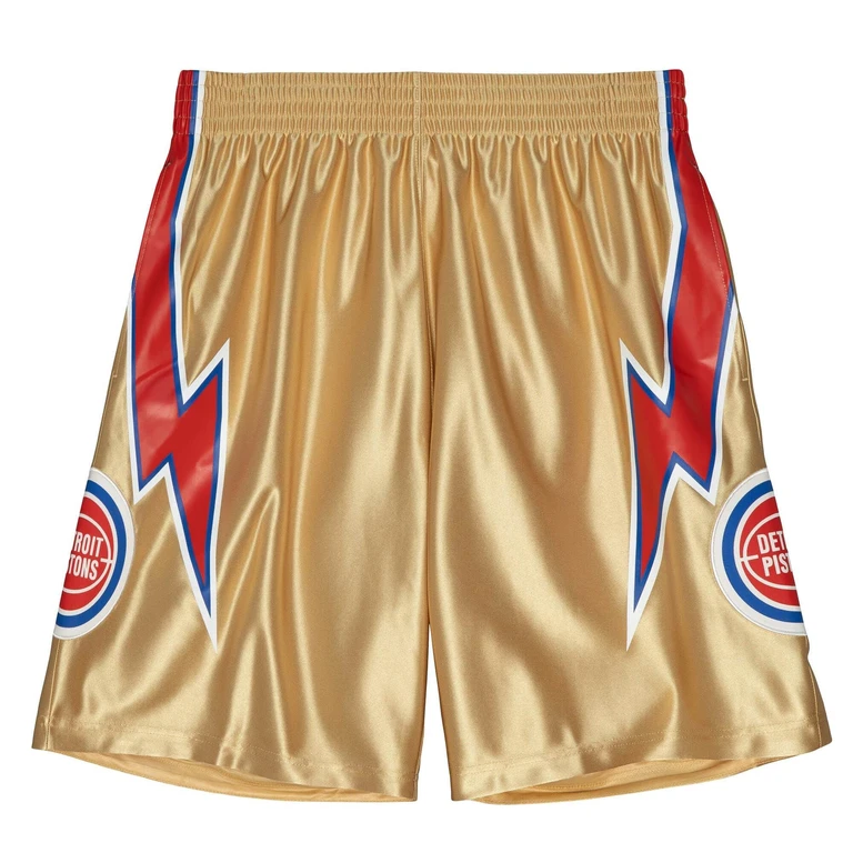 NBA 75Th Gold Swingman Shorts Detroit Pistons 1978 Shorts