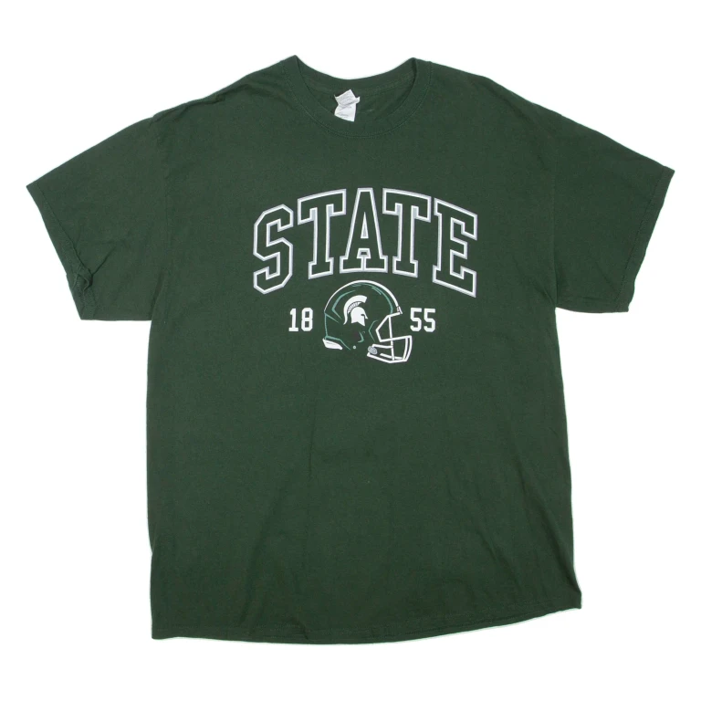 GILDAN State Mens T-Shirt Green XL