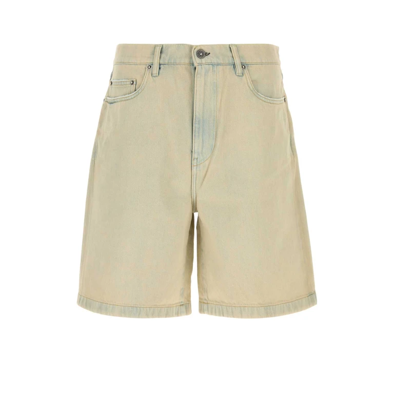 Golden Goose Deluxe Brand Denim Bermuda Shorts Lightsand Exterior: Cotton - Men