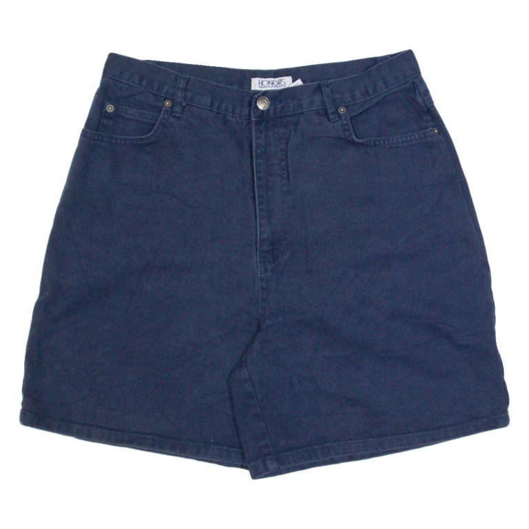 HONORS Womens Denim Shorts Blue 90s M W32
