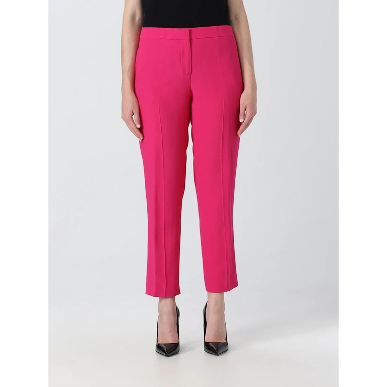 McQueen pants in viscose and cotton crepe (737345QEAAA5033)
