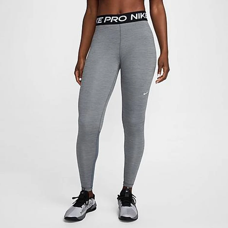 Women's Pro 365 High-Waisted 7/8 Mesh Panel Leggings in Smoke Grey/Heather/Black Size: XS