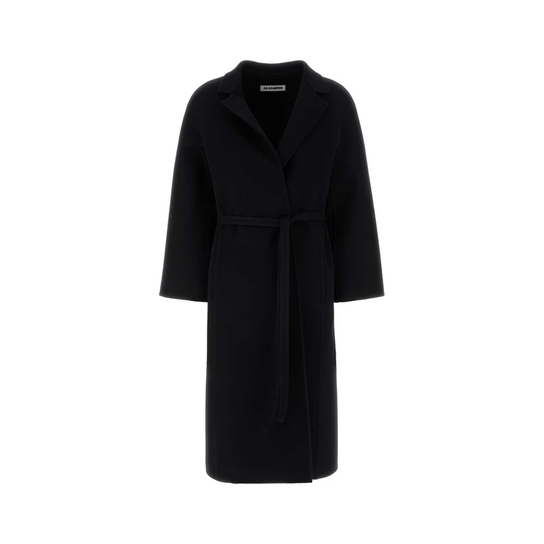 Jil Sander Black Wool Coat 001 Exterior: Cappotti - Women