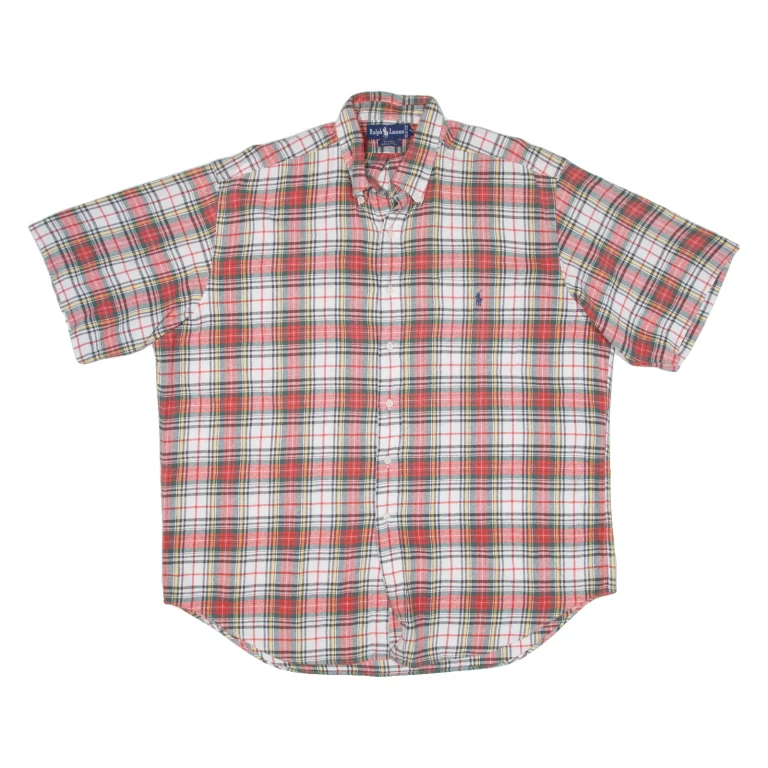 RALPH LAUREN Blake Mens Shirt Red Check XL