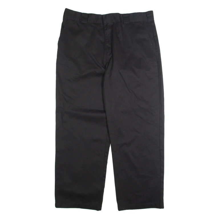DICKIES Chino Mens Trousers Black Regular Straight W40 L30