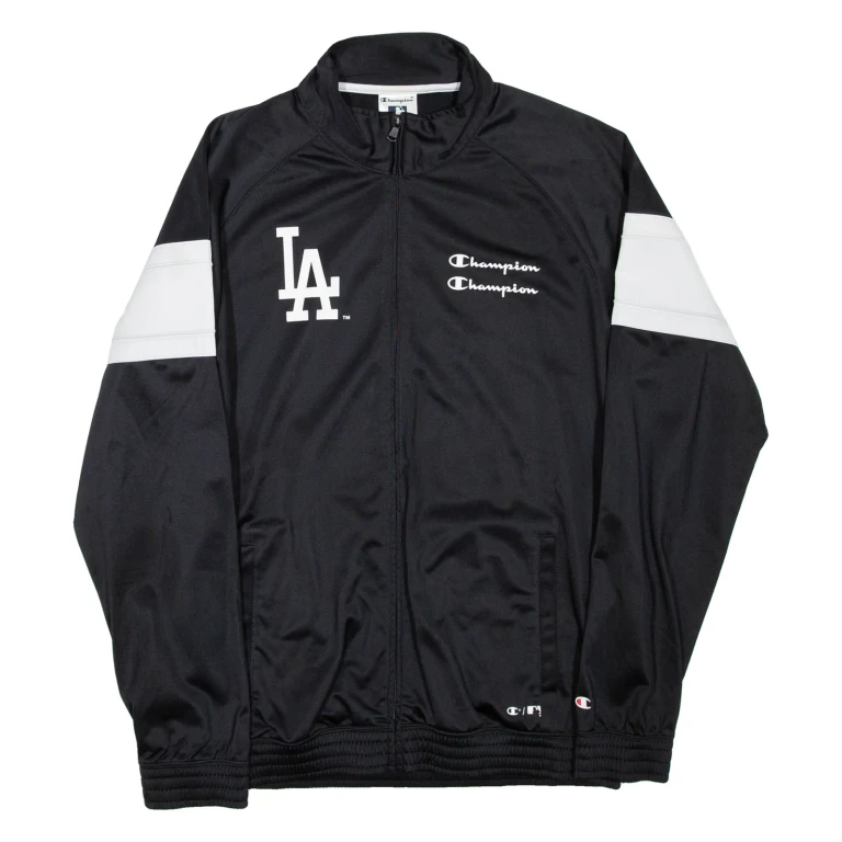 CHAMPION Los Angeles Mens Track Jacket Black USA L