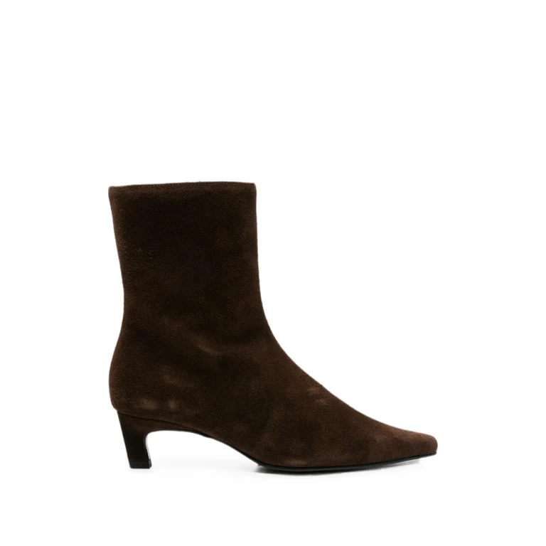 Suede Pointed-toe Ankle Boots