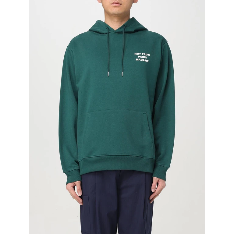 DRÔLE DE MONSIEUR Sweatshirt Men color Green (HO162CO127DARKGREEN)