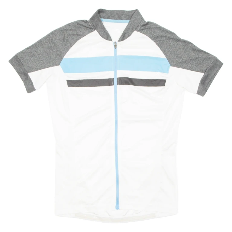 CRANE Cycling Mens Jersey White Full Zip L