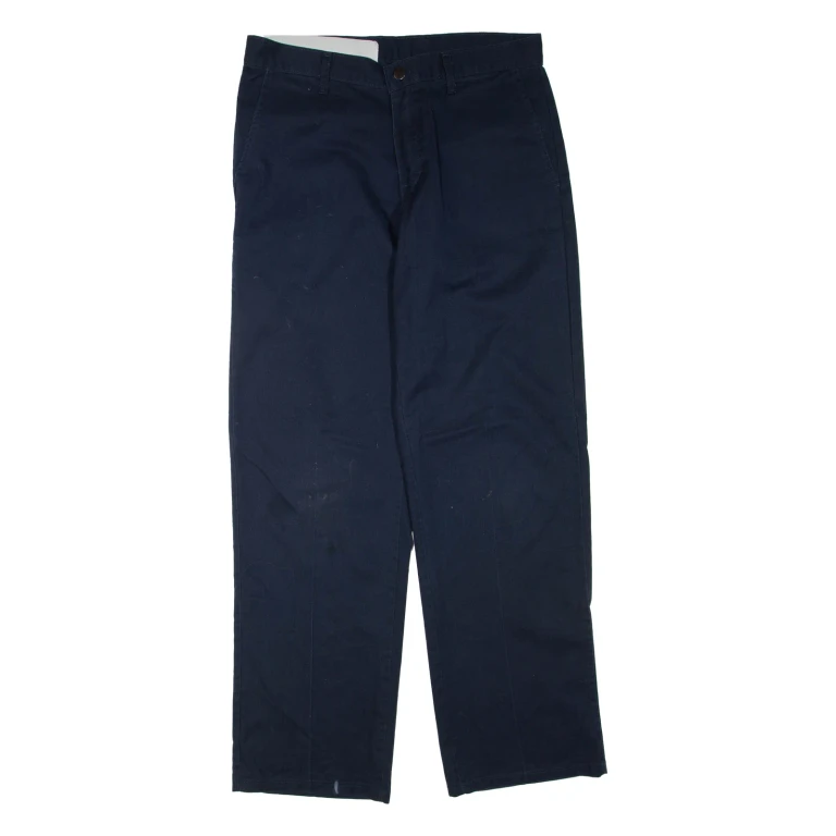 DICKIES Mens Trousers Blue Regular Straight W32 L32