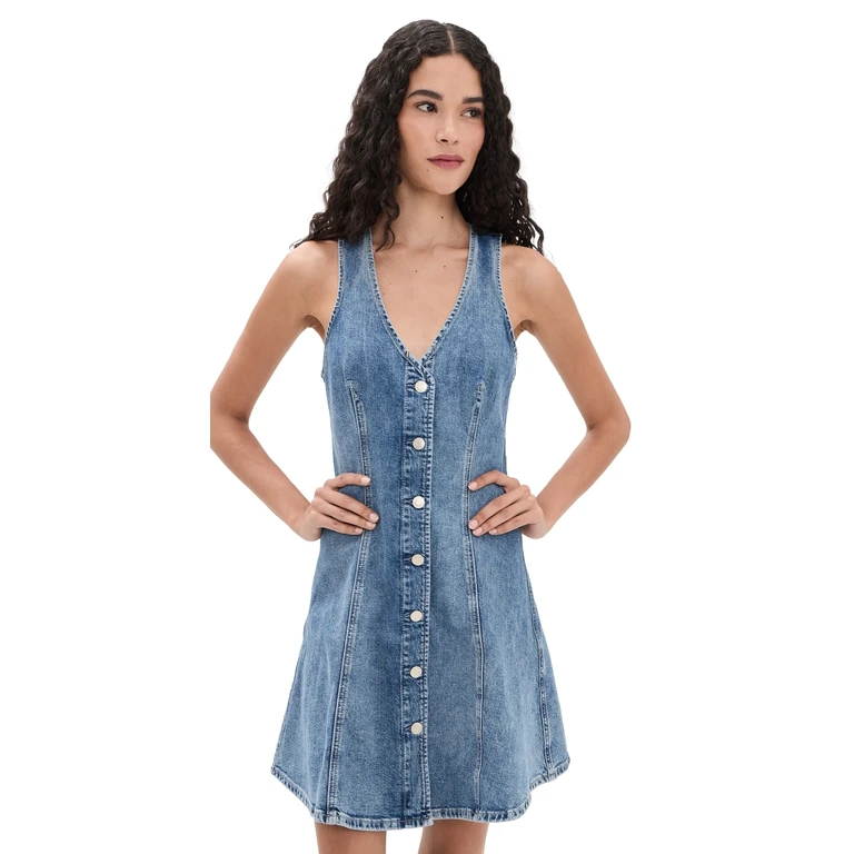 RAILS Anaheim Denim Dress Heritage Blue S