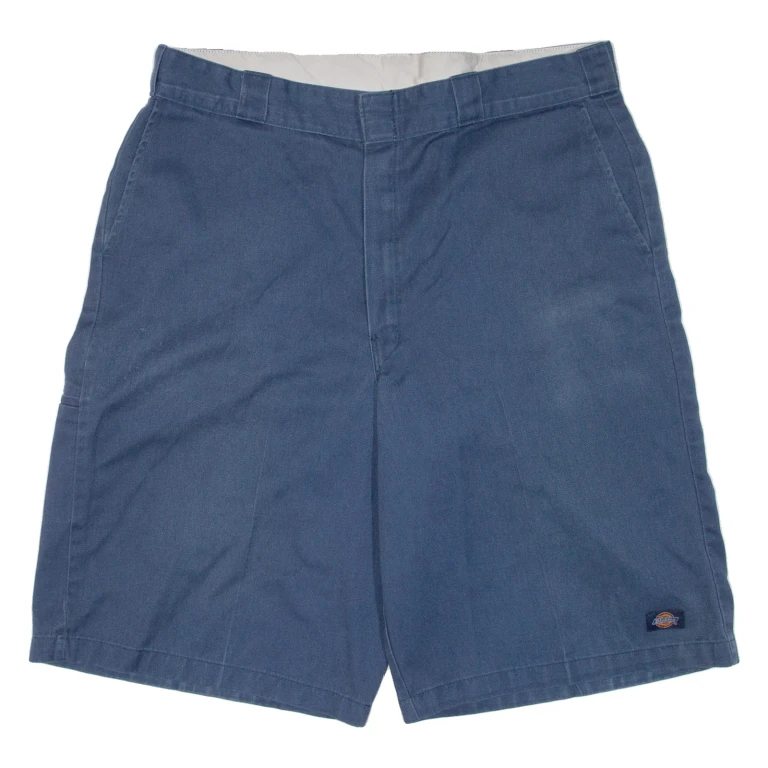 DICKIES Mens Workwear Shorts Blue Relaxed XL W38