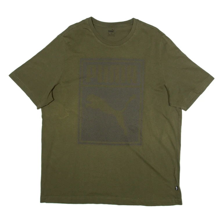 PUMA Mens T-Shirt Green XL