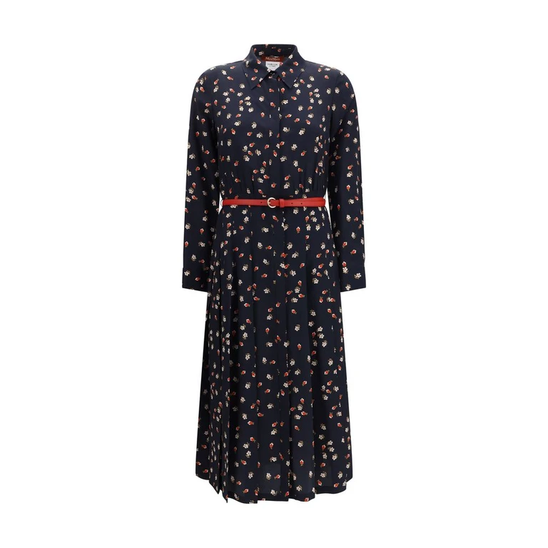 Max Mara Blue Silk Casual Dress - Women