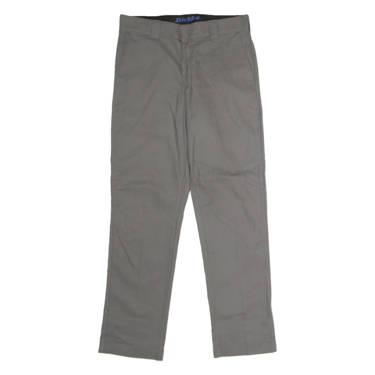 DICKIES Flex Workwear Mens Trousers Grey Regular Straight W32 L32