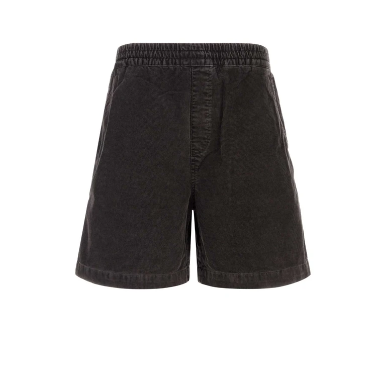 Carhartt Wip Brown Corduroy Reynold Short Shaleduskywashed Exterior: Cotton - Men