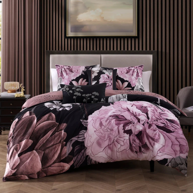 Midnight Meadow 5 Piece Reversible Comforter Set