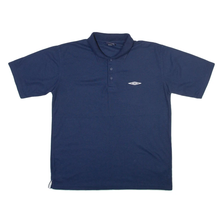 UMBRO Mens Polo Shirt Blue L (GG1-130924-17905)
