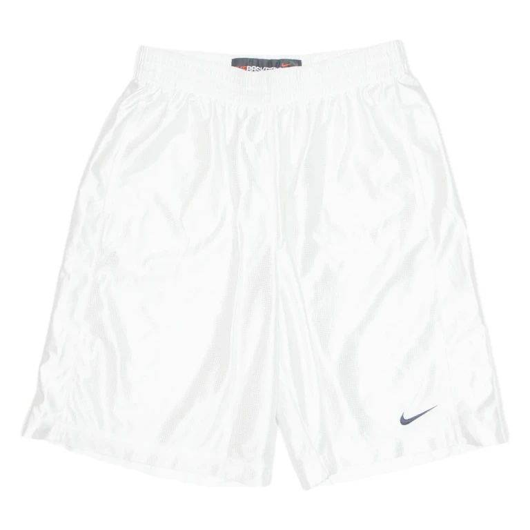 NIKE Basketball Mens Sports Shorts White Relaxed L W30