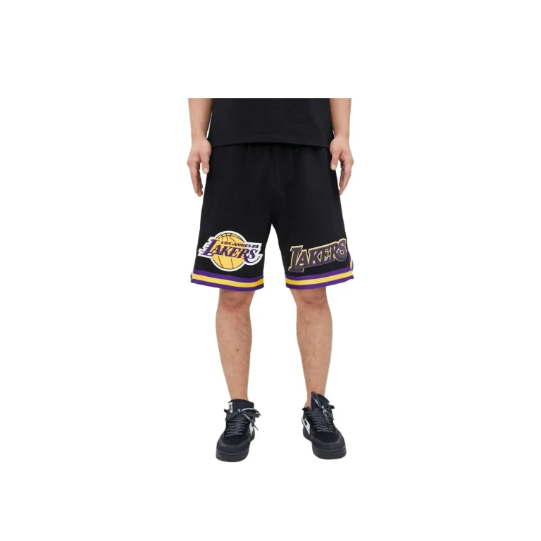 Los Angeles Lakers Classic Chenille Men Shorts Black