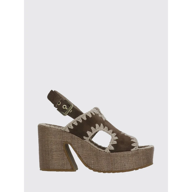 Heeled Sandal Woman color Brown (MUSW721002ADPB)