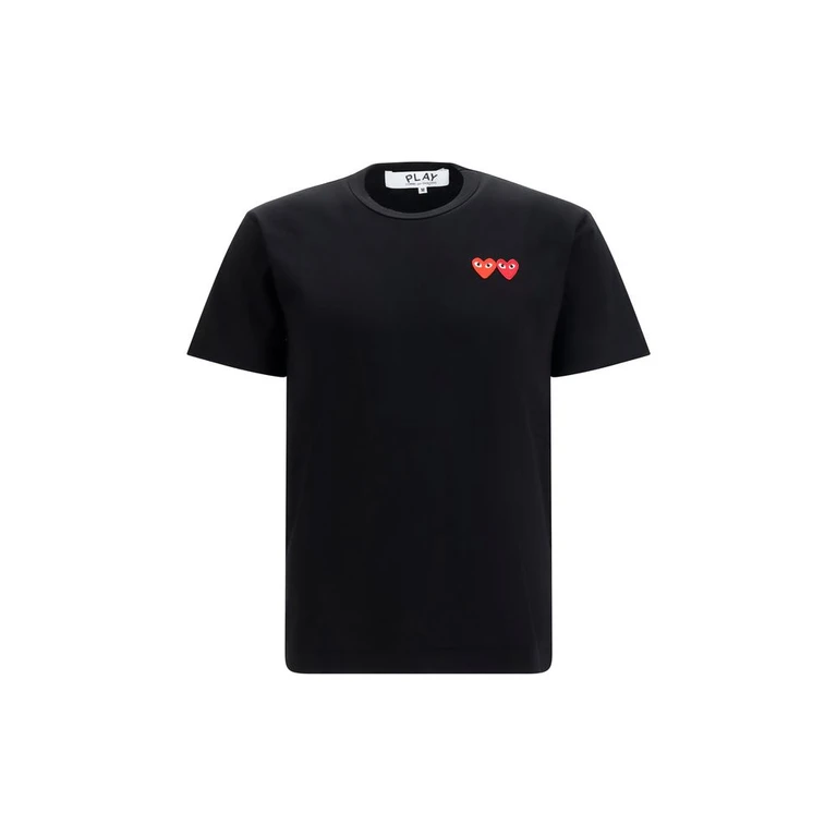 Comme Des GarçOns Play Black Cotton T-Shirt - Men