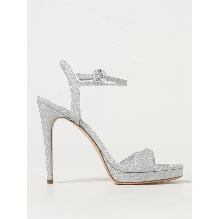 Heeled Sandal Woman color Silver (1L329J1001C26479700)