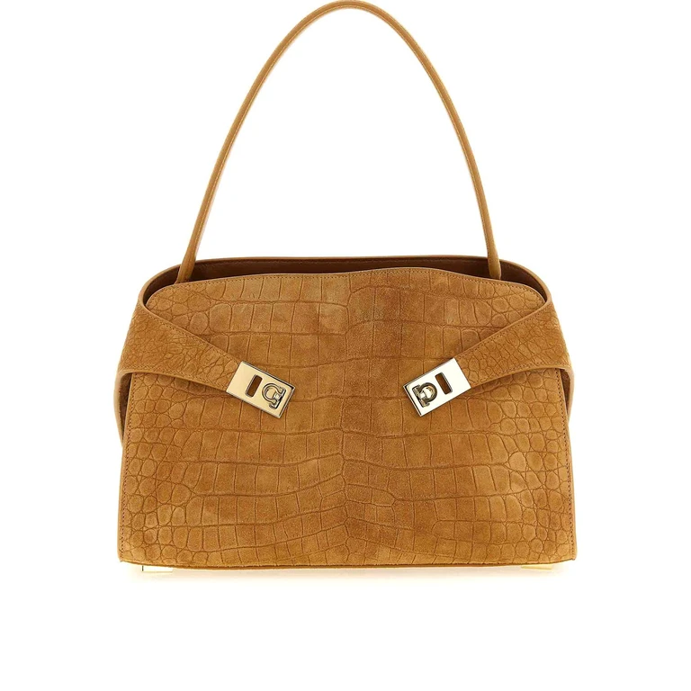 Salvatore Ferragamo Sac Porté Épaule - Marron (792869NATURALE)