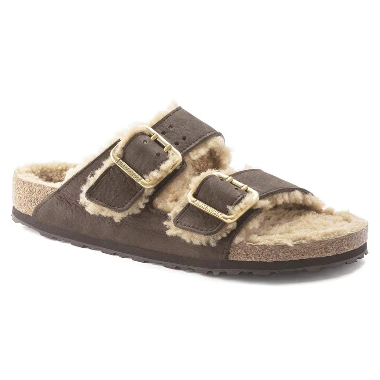 Unisex Arizona Bold Shearling Natural Leather Espresso