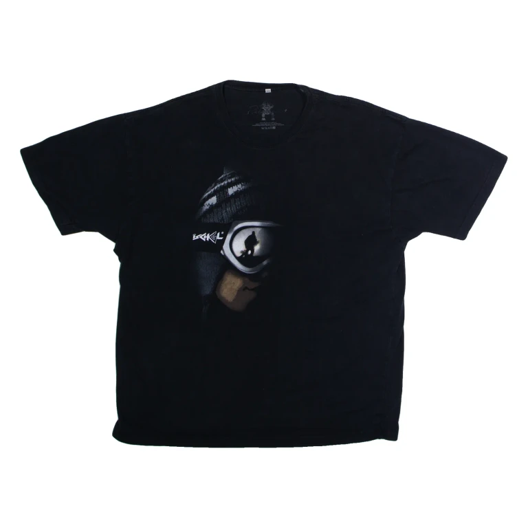 Ischgl Ski Mens T-Shirt Black Crew Neck 2XL
