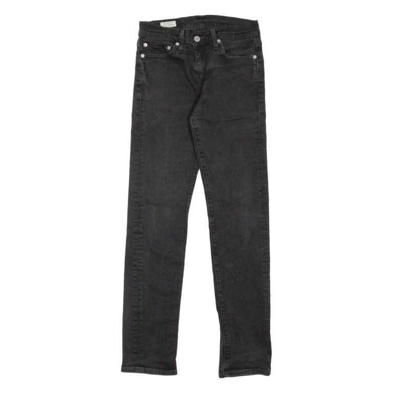 LEVI'S 511 BIG E Jeans Mens Black Slim Straight W28 L32