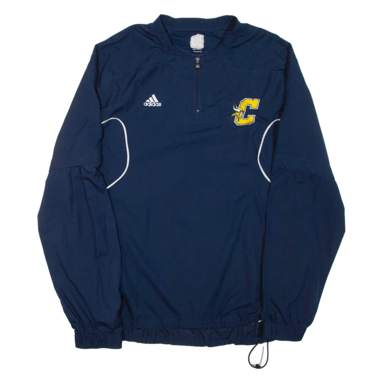 ADIDAS X NFL Minnesota Vikings Mens Sweatshirt Blue 1/4 Zip L