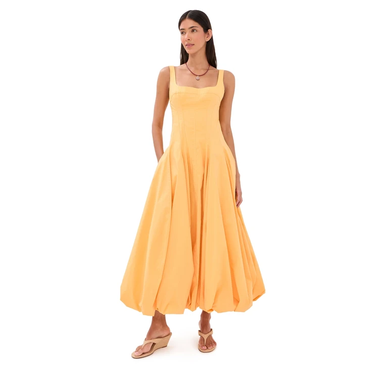 SIMKHAI Hally Bubble Dress Mango 12
