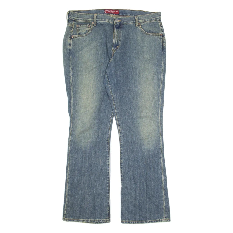 LEVI'S 515 Womens Jeans Blue Regular Bootcut Stone Wash W38 L32