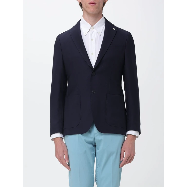 Single-Breasted Virgin Wool Blazer with a Slim Fit (4032G203826312889)